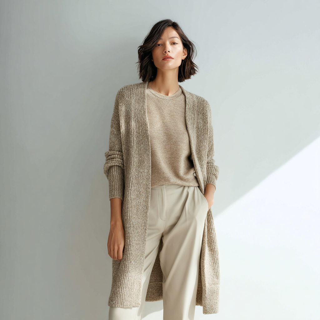 Knitted Long Cardigan for Effortless Style