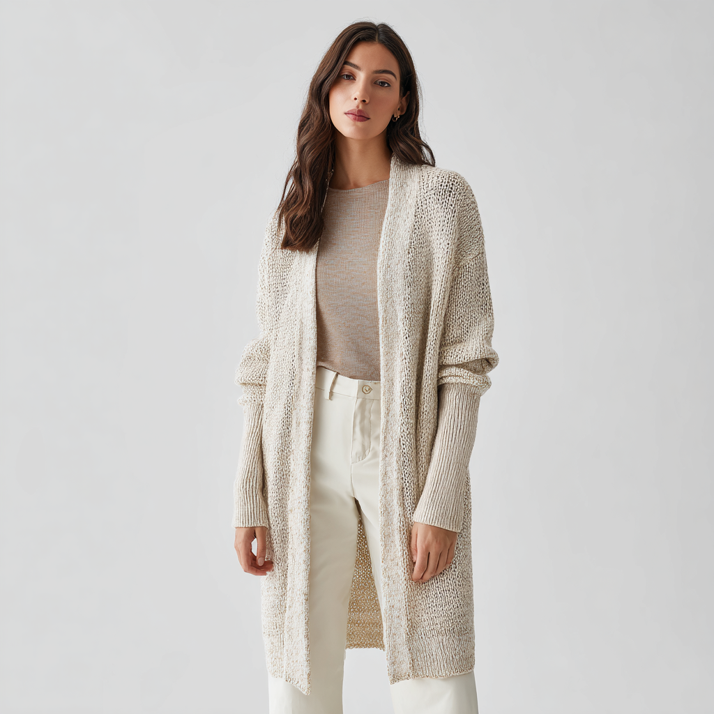 Knitted Long Cardigan for Effortless Style