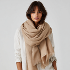 Oversized Wool Scarf for Fall Season