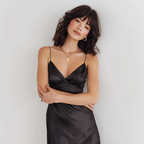 Satin Midi Slip Dress for Subtle Elegance