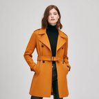 Wool-Blend Trench Coat for a Classic Fall