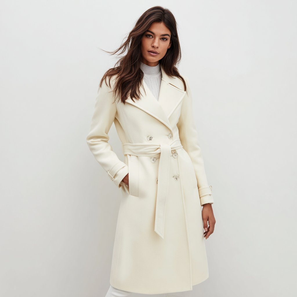 Wool-Blend Trench Coat for a Classic Fall