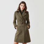 Wool-Blend Trench Coat for a Classic Fall
