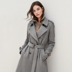 Wool-Blend Trench Coat for a Classic Fall